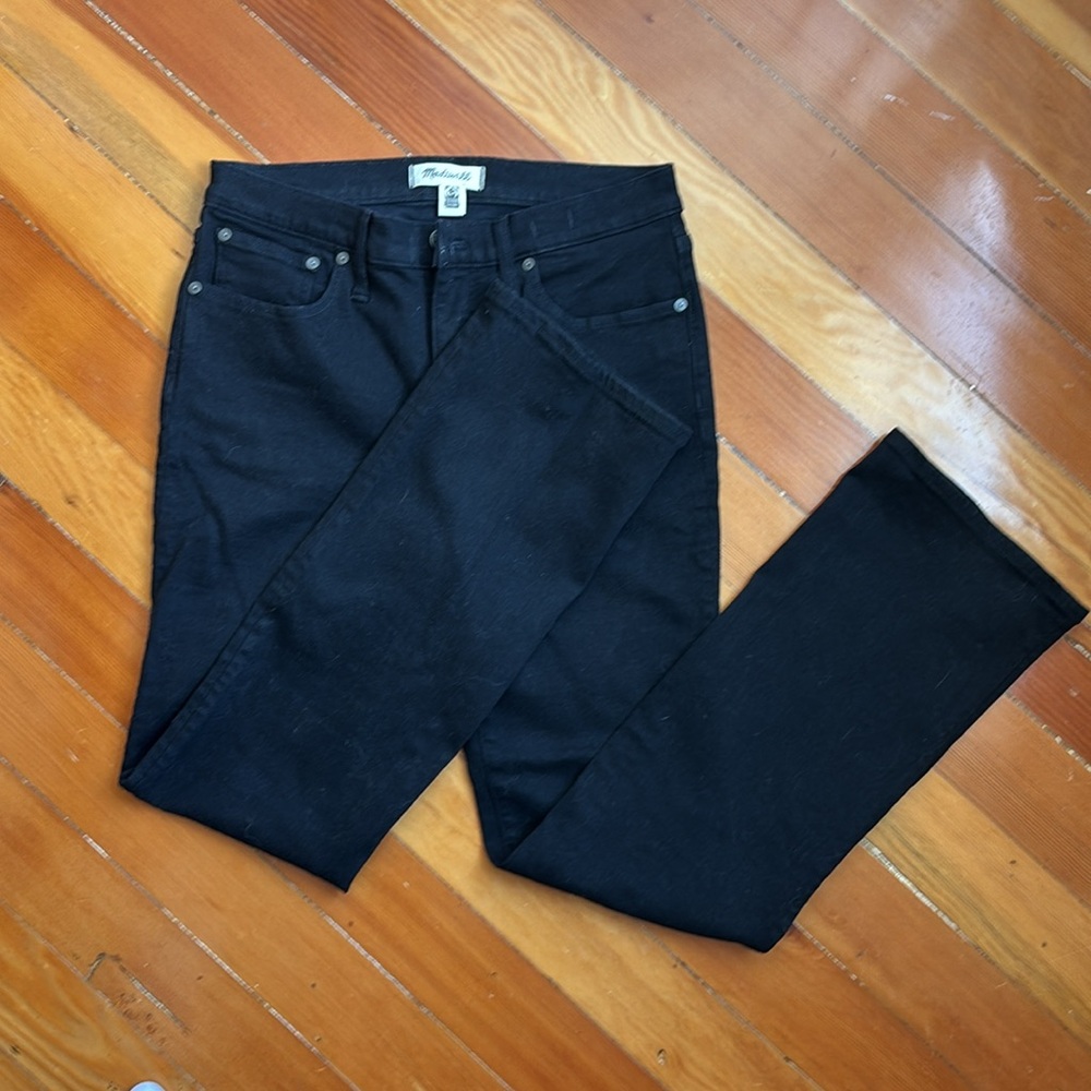 *EUC* Madewell Kick Out Full Length Black Jeans (size 28)